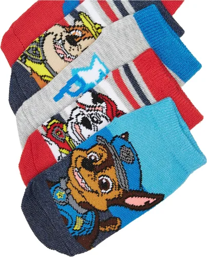 Vista 5 de Paquete de 5 calcetines cortos de Paw Patrol para niños