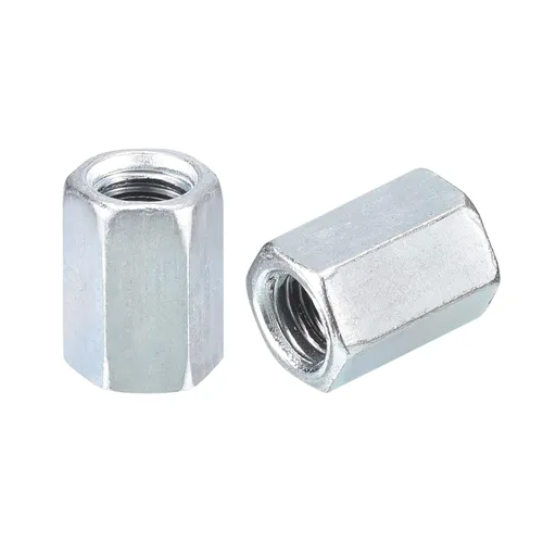 Vista 15 de uxcell Tuercas de acoplamiento M5x8x10mm - Acoplador de varilla roscada hexagonal de acero al carbono galvanizado para muebles, electrónico