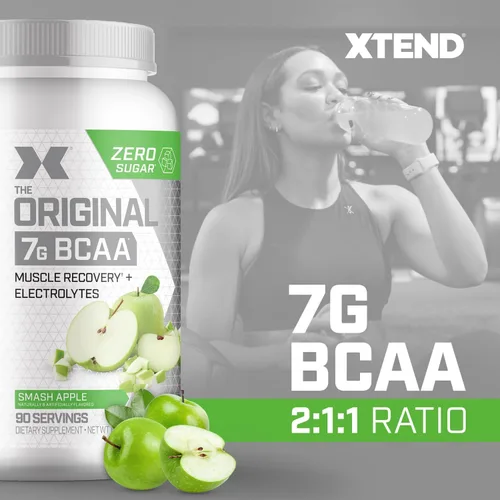 Vista 3 de Scivation Xtend XTEND Polvo Original BCAA 7 g de BCAA y 2.5 g de L-Glutamina, Bebida de Recuperación Muscular Sin Azúcar con Aminoácidos
