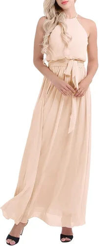 Vista 3 de iiniim - Vestido largo de gasa para mujer