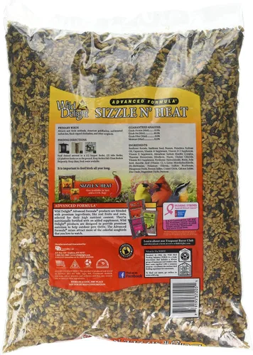 Vista 5 de Wild Delight Sizzle N' Heat - Paquete de alimentos para pájaros (14 libras + 5 libras)