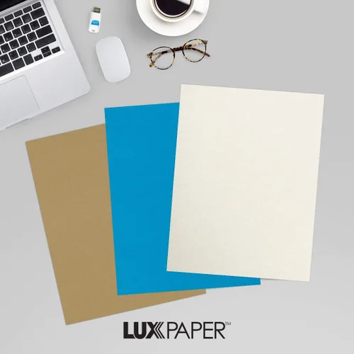 Vista 9 de LUXPaper Papel de 8.5 x 11 pulgadas, tamaño carta, cuarzo metálico, texto de 80 libras, 50