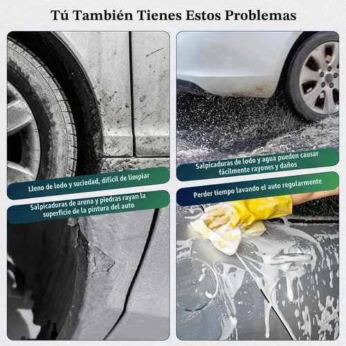 Vista 3 de Aleta de lodo Compatible con 2009-2010 Do-dge Ram 1500/2500/3500, 11-18 Ram 1500/2500/3500, Compatible con ruedas traseras simples, No es compatible
