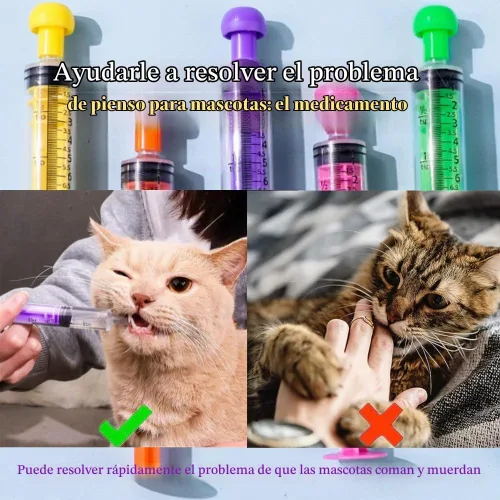 Vista 5 de 10 unidades de jeringa de plástico profesional de 0.3 fl oz (0.3 fl oz) y cubierta, herramientas de jeringa de medición selladas individualmente