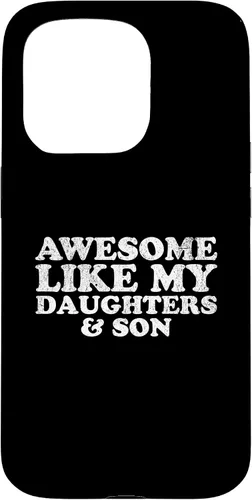 Vista 14 de Awesome Like My Two Daughters and Son Funny Mom Dad Parent Case for iPhone 16
