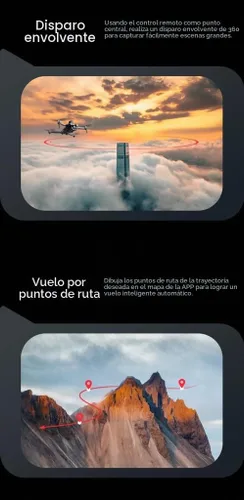 Vista 8 de Wingshot i8 Max 4K Drone con cámara 4K, drones para adultos, evitar obstáculos, WiFi FPV RC Quadcopter con control de gestos, mini drones plegables