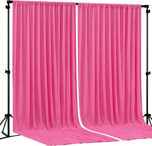 Vista 52 de Cortinas de Fondo Beige - Cortinas de Poliéster Sin Arrugas para Fotografía, Cortinas de Fondo para Fiestas, para Decoraciones de Baby Shower