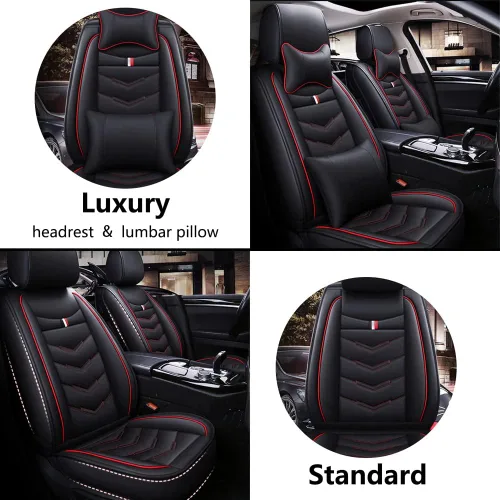Vista 5 de Funda de asiento de auto de 2 asientos para Chevrolet Camaro 2000-2024, fundas de asiento duraderas, resistentes al desgaste, impermeables