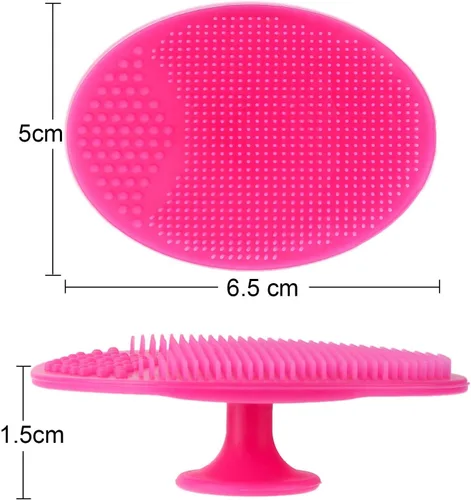 Vista 5 de Limpiador facial, cepillo de limpieza facial de silicona suave, esponja de masaje, eliminación de puntos negros, exfoliante para pieles sensibles