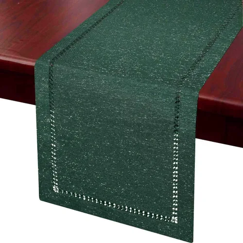 Vista 10 de Grelucgo Servilletas de mesa de comedor con dobladillo a mano para Halloween, hilo plateado entrelazado (negro, 4 servilletas de 18 x 18 pulgadas)