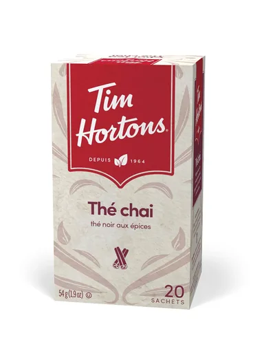 Vista 5 de Tim Hortons Bolsas de té Chai, 20 unidades, 1.90 oz 1.9oz (importado de Canadá)