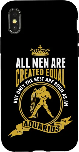 Vista 4 de iPhone 15 Solo los mejores hombres nacen como funda Acuario
