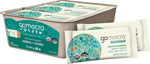 Vista 10 de Barritas de proteína GoMacro veganas y orgánicas