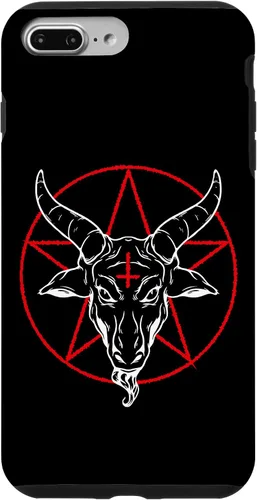 Vista 12 de iPhone 12/12 Pro Baphomet cabra - Estuche Satánico Pentagrama