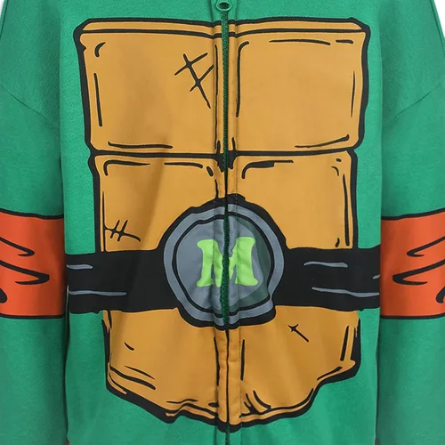Vista 5 de Nickelodeon Ninja Turtles Mikey - Sudadera con capucha para niños pequeños - Verde