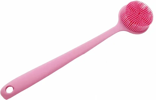 Vista 9 de Depurador corporal de silicona, depurador de espalda de mango largo para cuerpo, cepillo de espalda para ducha, exfoliante corporal