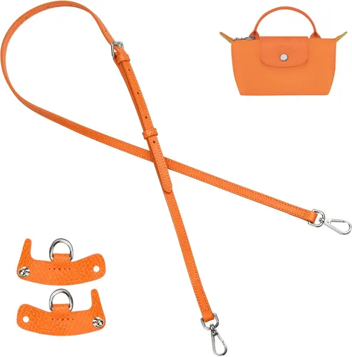Vista 8 de Jiesinlov Correa de Hombro de Cuero para Bolso de Repuesto, Kit de Conversión Ajustable para Bandolera Compatible con Mini Bolso Antracita