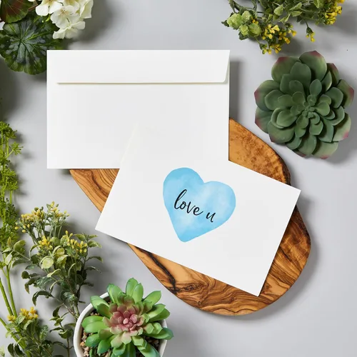Vista 4 de Avery® Tarjetas de felicitación de media pliegue, 5.5 x 8.5 pulgadas, color blanco sin recubrimiento, 30 tarjetas