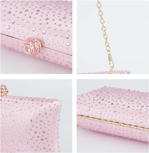 Vista 7 de Evevictor Women Handbags Rhinestone Party Prom Wedding Bride Evening Bags Crystal Party Clutch Purse
