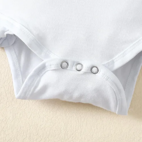 Vista 8 de SXSXSX Mameluco de 1er cumpleaños para niñas recién nacidas, traje con volantes