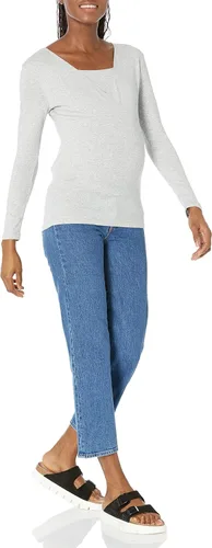 Vista 4 de Tienda Essentials Camiseta de maternidad con cuello en V para mujer