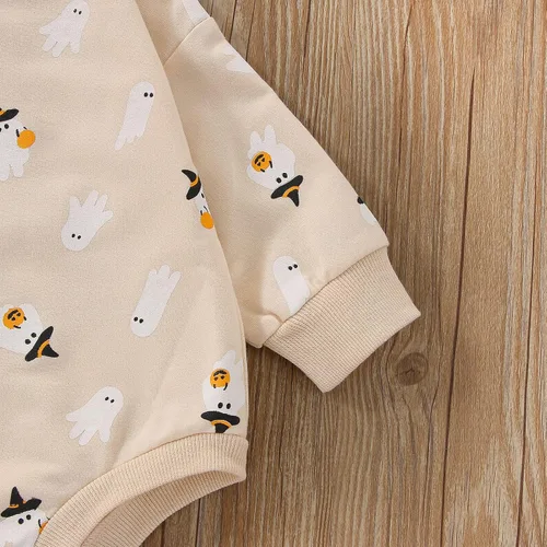 Vista 5 de FYBITBO Ropa de Halloween para bebé niña y niño, sudadera de manga larga, traje de otoño e invierno