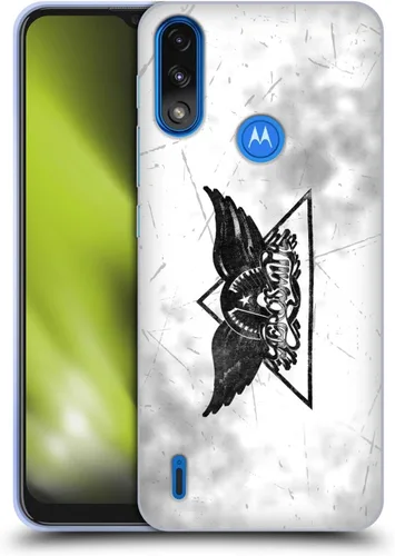 Vista 45 de Head Case Designs Officially Licensed Aerosmith 1987 Permanent Vacation Black and White Gel Case [Military Grade Protection] Compatible with Moto E7