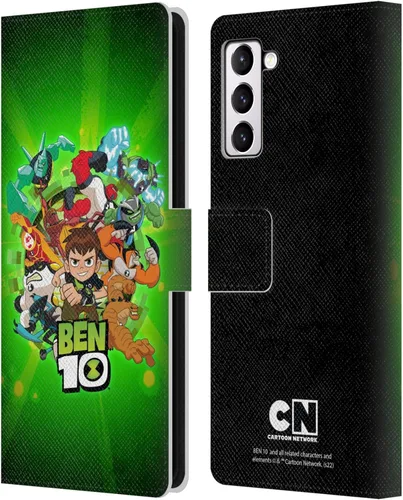 Vista 8 de Head Case Designs Funda de piel con licencia oficial de Ben 10: Animated Series Alien Graphics compatible con Samsung Galaxy S21+ 5G