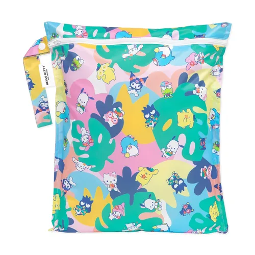 Vista 18 de Bumkins Disney Bolsa impermeable colgante para cosas mojadas grande para bebé, lavandería, ropa sucia, viaje, traje de baño, pañales de tela C3
