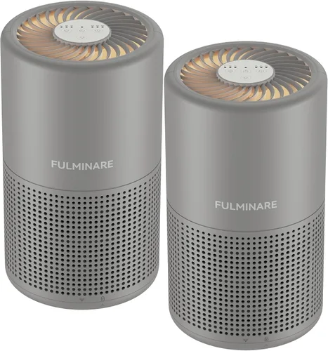 Vista 16 de Purificadores de aire para recámara, FULMINARE Filtro de aire HEPA H13 verdadero, limpiador de aire silencioso con luz nocturna, purificador de aire