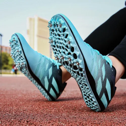 Vista 5 de Zapatos deportivos deportivos profesionales para correr de 100 a 1,312.3 ft para hombres, mujeres, niños y niñas, 8 picos