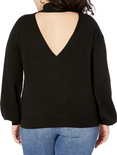 Vista 5 de The Drop Jaclyn - Suéter de cuello alto falso para mujer