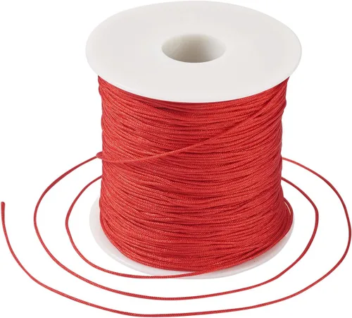 Vista 10 de Cheriswelry 8 rollos de 49 yardas/rollo de 0.031 in de hilo de nailon para macramé, cordón de nudo chino para pulsera tejida personalizada