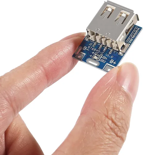 Vista 6 de DIANN 10 unids 5V 1A Boost Step-Up Módulo de fuente de alimentación de batería de litio placa de protección de carga 134N3P DIY cargador pantalla