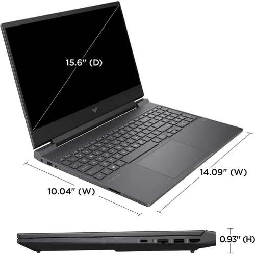 Vista 6 de HP Victus - Laptop para juegos FHD 144Hz de 15.6", AMD Ryzen 5 7535HS, 32 GB DDR5 RAM, SSD NVMe de 1 TB, NVIDIA GeForce RTX 2050, teclado