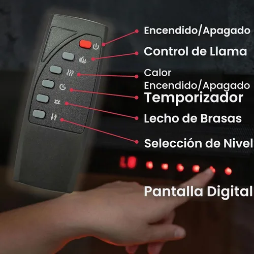 Vista 7 de Dimplex Sierra - Chimenea eléctrica lineal de 48 pulgadas, color negro, 1400 W