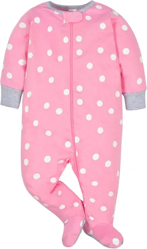 Vista 5 de Gerber Paquete de 4 mamelucos Sleep 'N Play para bebé niña