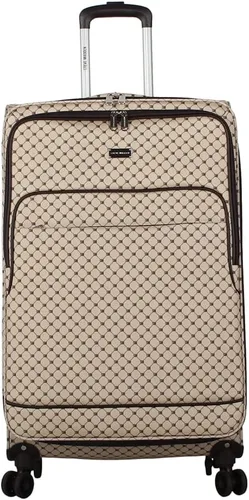Vista 36 de Steve Madden Equipaje de diseñador, Chalet Gris Claro, Juego de maleta giratoria ligera expandible de 3 piezas - Juego de viaje