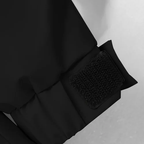 Vista 4 de Chaqueta de esquí impermeable para hombre, resistente al viento, abrigo de invierno con forro polar con capucha para escalar y romper el viento
