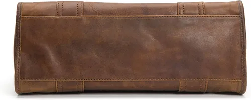 Vista 4 de Frye Melissa - Bolso de cuero con cremallera, Marrón