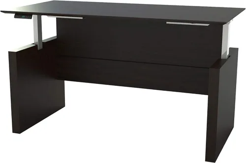 Vista 6 de Medina Escritorio recto de altura ajustable de 72 pulgadas, moca Laminado Mocha