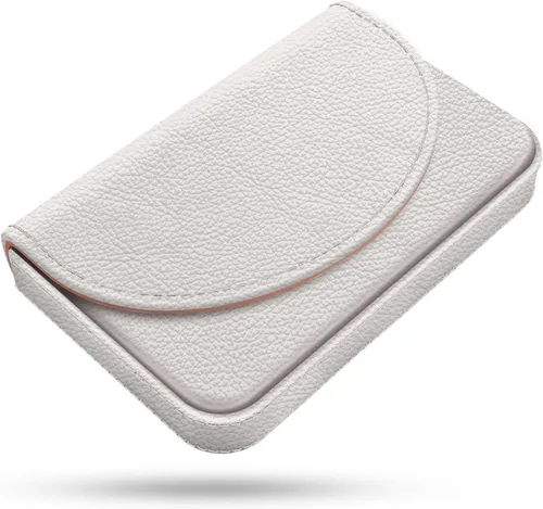 Vista 21 de Tarjetero, Estuche para Tarjetas de Visita de Cuero PU con Impresión de Color y Patrón, Porta Tarjetas con Billetera, Bolsillos Magnéticos