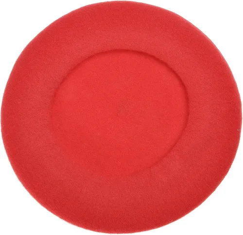 Vista 104 de ZLYC - Boina francesa de lana unicolor para mujeres y niñas