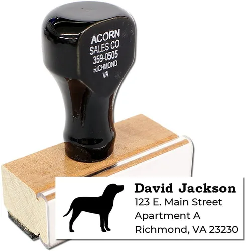 Vista 65 de Airedale Terrier Address Stamp, Custom Airedale Terrier Hand Stamp for Dog Lovers, Duo Rubber Return Address for Pet Owners Montaje manual Duo
