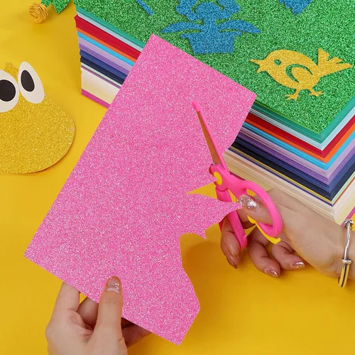 Vista 6 de Sonjade Papel de cartulina con purpurina, papeles con purpurina que no se desprende, cartulina para proyectos de manualidades y bricolaje, papel