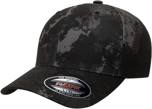 Vista 13 de Gorra de béisbol Flexfit Wooly Combed Premium de 6 paneles estructurada Ajuste elástico Paquete al por mayor disponible Negro