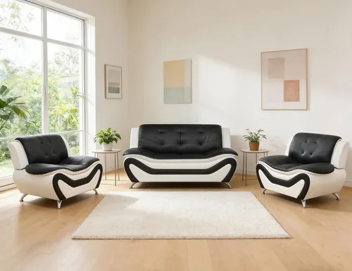 Vista 49 de Sofás de cuero para sala de estar, juego de sofá seccional, juego de 2 piezas de muebles para sala de estar, juego de sofá y sofá biplaza