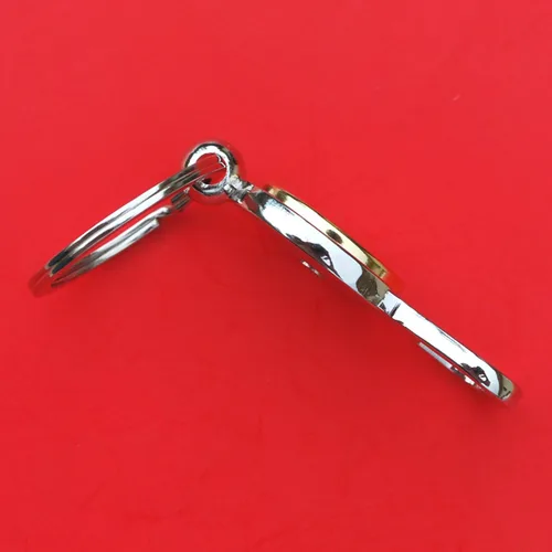 Vista 5 de US 2002 Jefferson Nickel 5 Cent BU Uncirculated Coin Gold Silver Two Tone Key Chain Ring Bottle Opener NEW