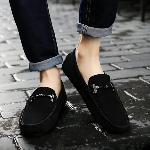 Vista 7 de DCZTELG Mocasines Penny para hombre, informales, sin cordones, cómodos, para conducir, barcos