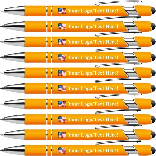Vista 47 de Bolígrafos personalizados con lápiz capacitivo, bolígrafos personalizados impresos con tu logotipo o mensaje, ideales para regalos, promociones